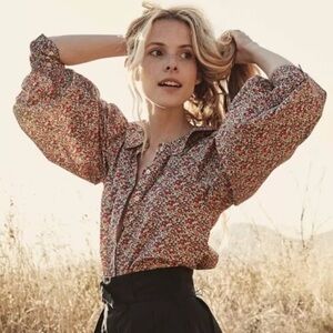 DOEN Potter Top in Betsy Ann Liberty Fabric Floral Print size S